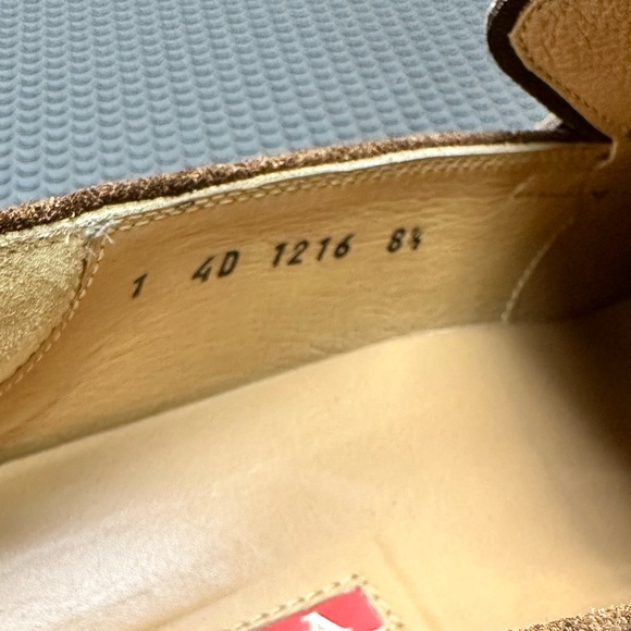 Prada Loafers Brown Suede Size 9 US Pre-Owned - Picture 4 of 6